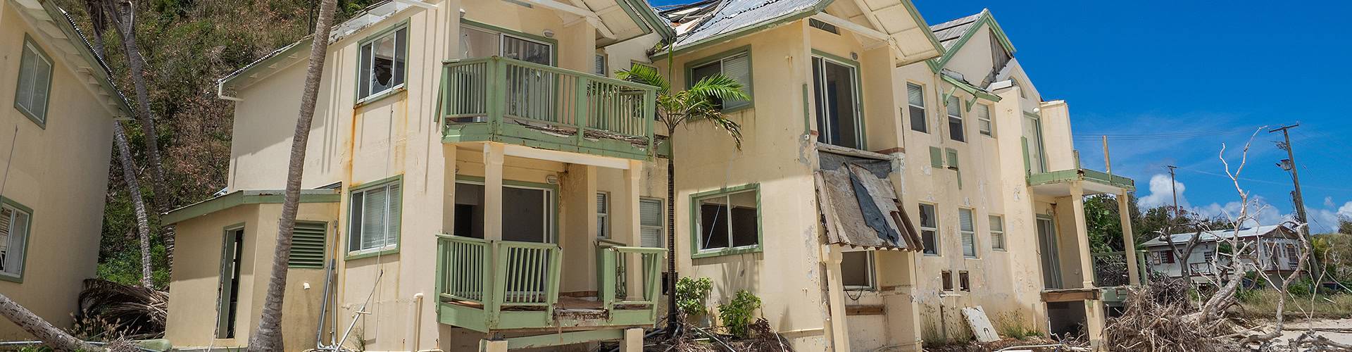 Condominiums on the Beach destroyed by Hurricane Irma in 2017